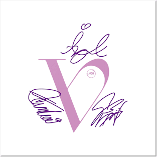 design with the signatures of the viviz group Posters and Art